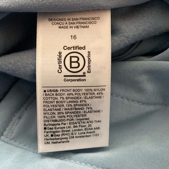 Athleta Apres Ski Down Quilted High Rise Jogger Pants in Heron Blue Sz 16 - Picture 9 of 10